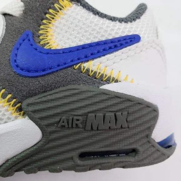 Nike Air Max Exceed Baby Boys Size 5C White Blue Gray Sneaker Shoes CD6893-116