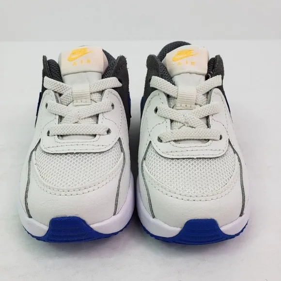 Nike Air Max Exceed Baby Boys Size 5C White Blue Gray Sneaker Shoes CD6893-116