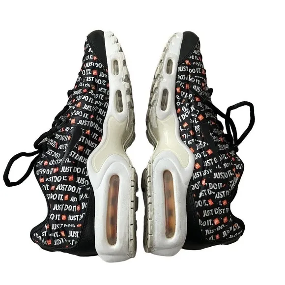 Nike Air Max Plus TN Just Do It Black Sneakers Sz 7 Womens Shoes 862201-007