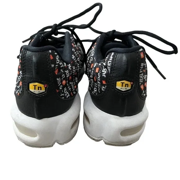 Nike Air Max Plus TN Just Do It Black Sneakers Sz 7 Womens Shoes 862201-007