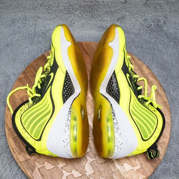 Nike Air Penny 5 V Mens Highlighter Volt Yellow Black White 628568-701 Size 11.5