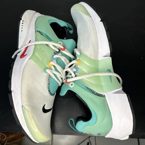 NIKE AIR PRESTO &quot;STAINED GLASS&quot; WASHED TEAL-UNIVERSITY RED SZ 10 -WM