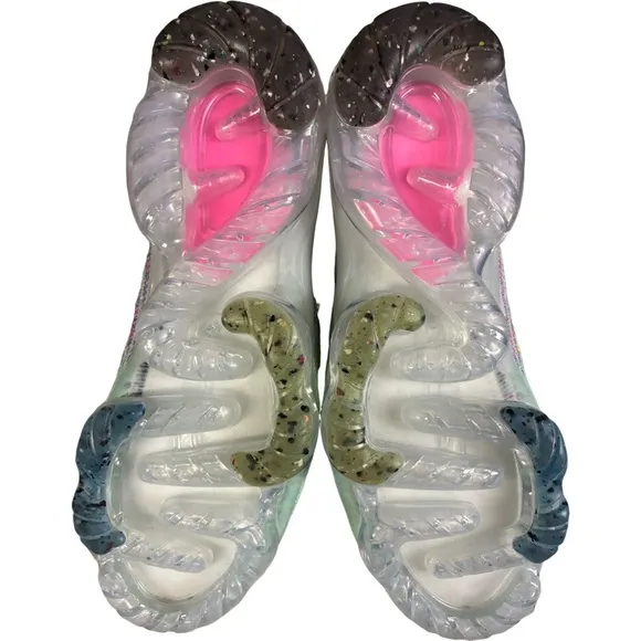 NIKE Air VaporMax 2022 FK &quot;Volt Photo Blue&quot; Running Shoes Size 6.5 Y Women’s 8