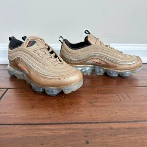 Nike Air VaporMax 97 Shoes Sneakers Blur/Vintage Coral-Anthracite Womens Sz 7.5