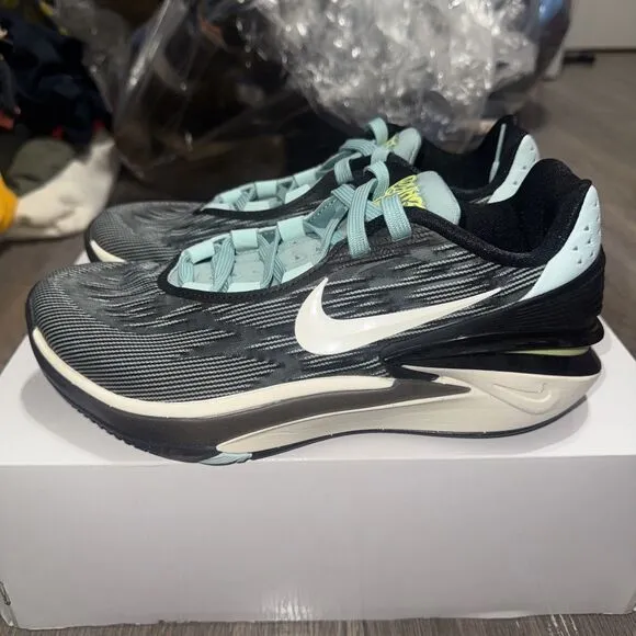 Nike Air Zoom GT Cut 2 Swoosh Sly Womens Size 8.5 Jade Ice Black FQ8706 300