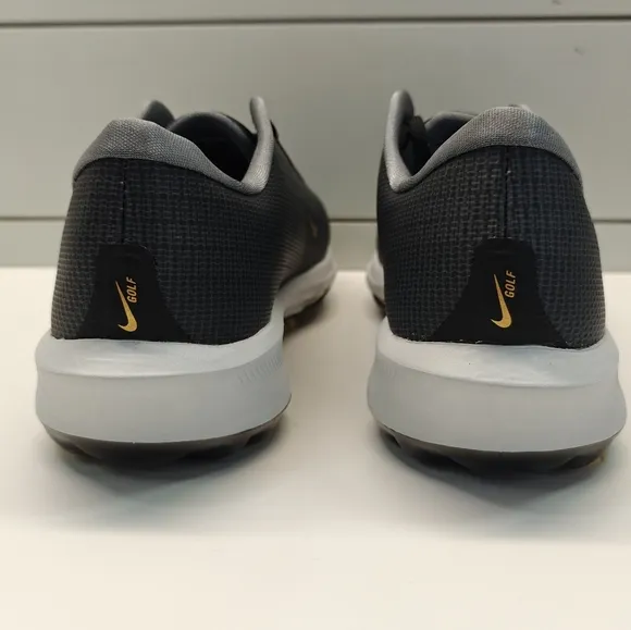 Nike  Air Zoom Infinity Tour 2 Golf Black Infinite Gold Men's Golf Shoes sz 11.5