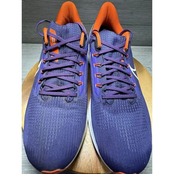 Nike Air Zoom Pegasus 39 Shoe Sneakers Clemson Tigers NCAA DR1961-500 Mens 15