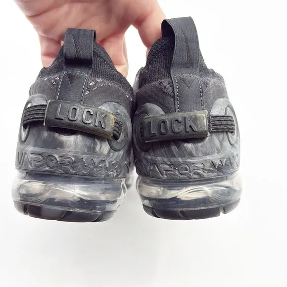 NIKE Air VaporMax 2020 FK 'Black Dark Grey' Running Shoes Size 7
