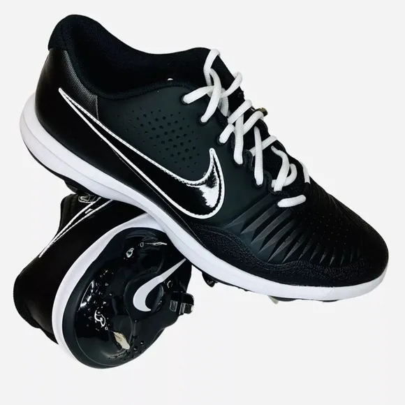 Nike Alpha Huarache 3 Varsity Low Cleats Spikes Black CT0829-003 Men’s Size 12