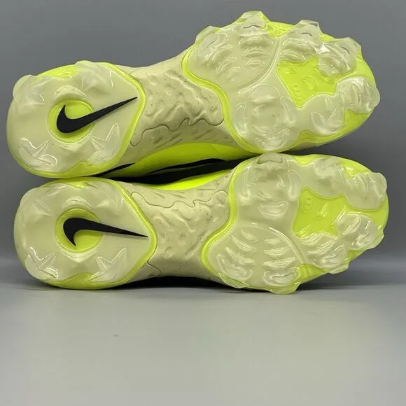 Nike Alpha Huarache Elite 4 Low MCS Baseball Black Lime FV6096-001 Men's Size 11