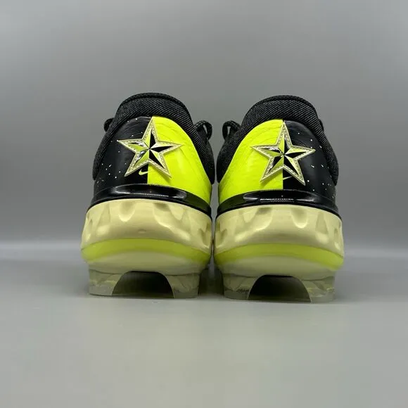 Nike Alpha Huarache Elite 4 Low MCS Baseball Black Lime FV6096-001 Men's Size 11