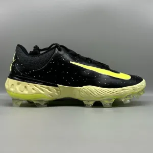 Nike Alpha Huarache Elite 4 Low MCS Baseball Black Lime FV6096-001 Men's Size 11