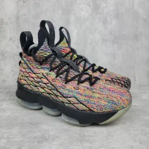 Nike Basketball Shoes Lebron James XV‎ Fruity Pebbles Size 5Y Womens Size 6.5