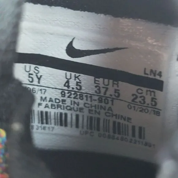 Nike Basketball Shoes Lebron James XV‎ Fruity Pebbles Size 5Y Womens Size 6.5