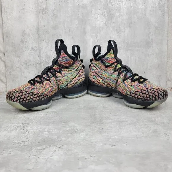 Nike Basketball Shoes Lebron James XV‎ Fruity Pebbles Size 5Y Womens Size 6.5