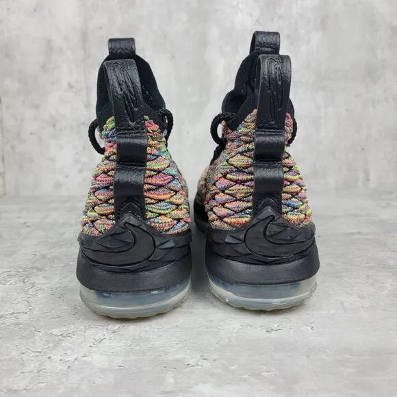 Nike Basketball Shoes Lebron James XV‎ Fruity Pebbles Size 5Y Womens Size 6.5