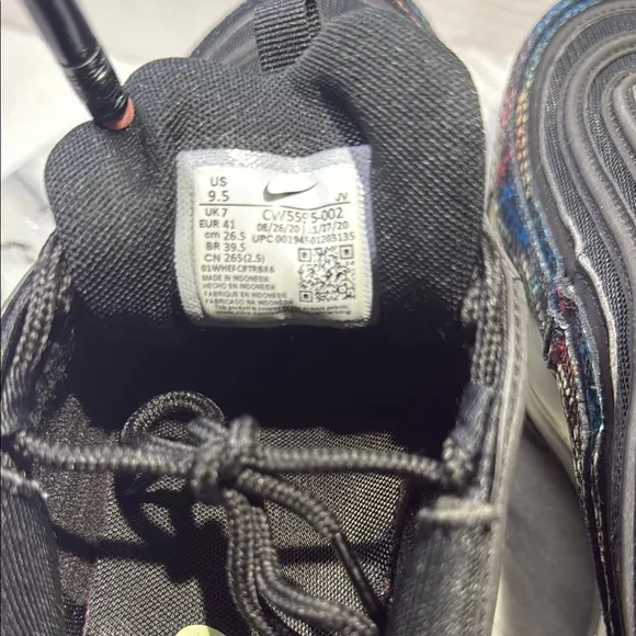 Nike Black Athletic Shoes Air Max 97