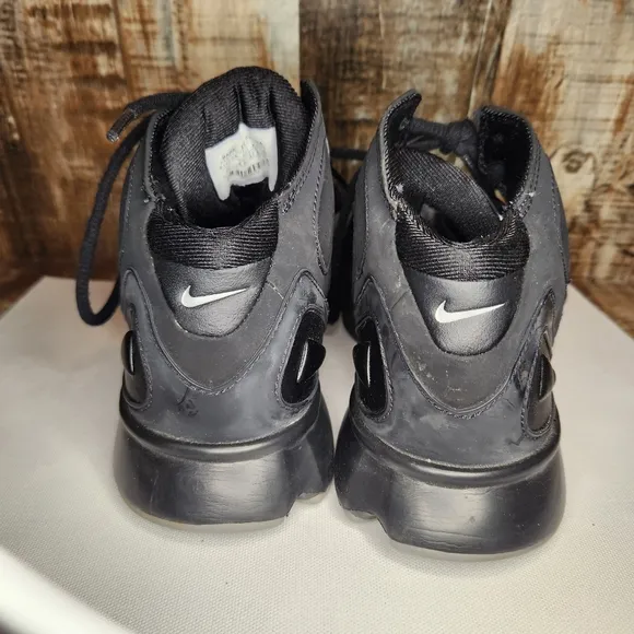 Nike Black High-Top Athletic Shoes with Velcro Strap