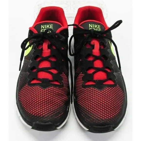 Nike Black Red Running CrossFit Shoes Free 3.0 Mens Size 9 Light Use Fast Ship