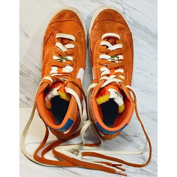 Nike Blazer Mid 77 Orange Suede (DC3433-800) Men's Size 8.5