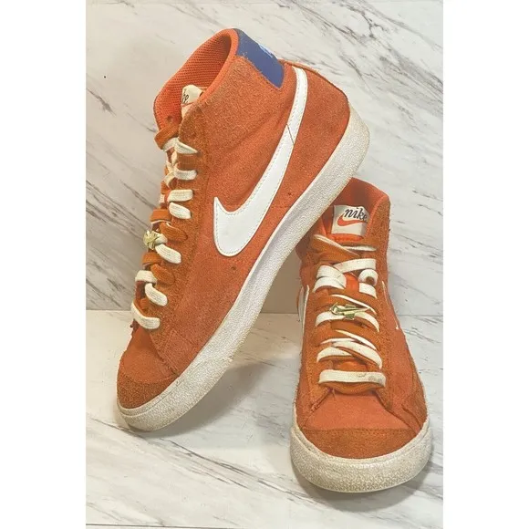 Nike Blazer Mid 77 Orange Suede (DC3433-800) Men's Size 8.5