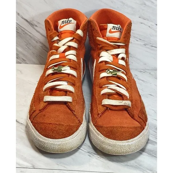 Nike Blazer Mid 77 Orange Suede (DC3433-800) Men's Size 8.5