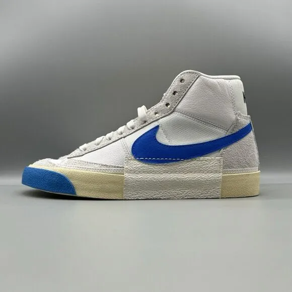 Nike Blazer Mid '77 Pro Club Size 7.5 Men's Shoes White Blue Sneaker DQ7673-102