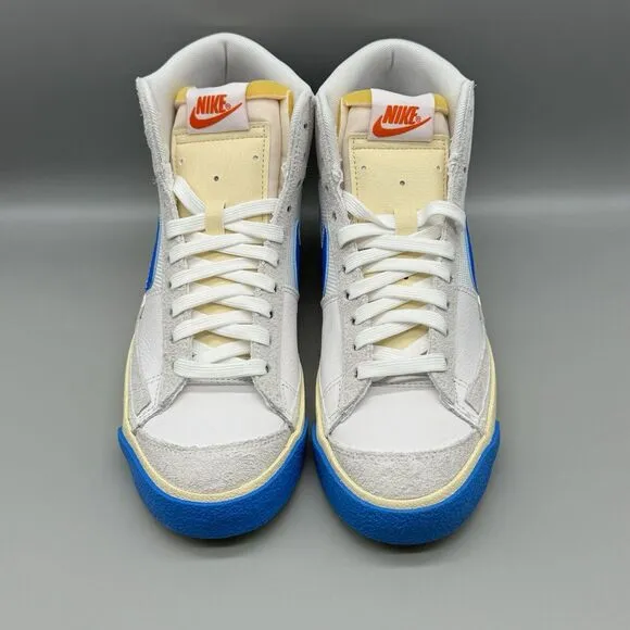 Nike Blazer Mid '77 Pro Club Size 7.5 Men's Shoes White Blue Sneaker DQ7673-102
