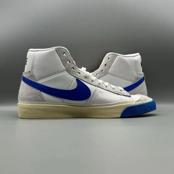 Nike Blazer Mid '77 Pro Club Size 7.5 Men's Shoes White Blue Sneaker DQ7673-102