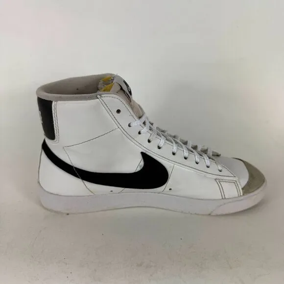 Nike Blazer Mid '77 Sneakers Women's 8.5 White Leather Lace Up Athletic Shoes