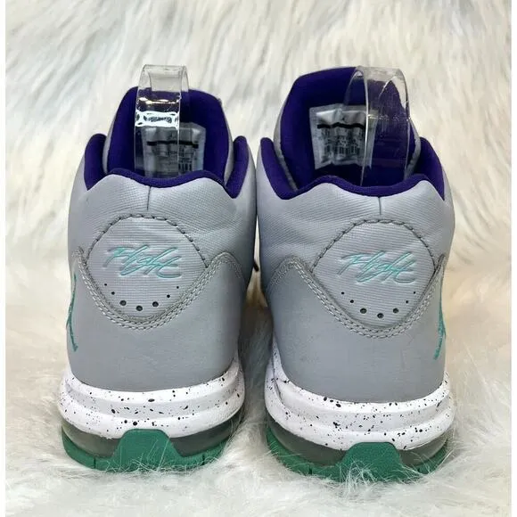 Nike Boys Jordan Flight Origin 2 GS 718075 Gray Basketball Shoes Sneakers 5.5