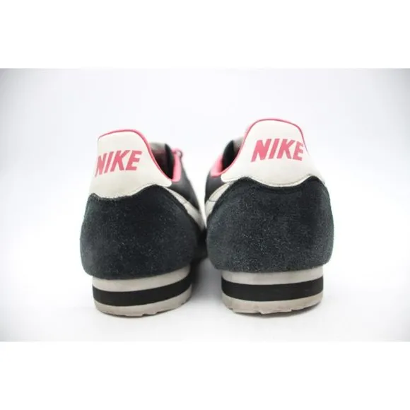 Nike Cortez Men's Size 10 Nylon Black / Pink Sneaker Lace Up Shoes 488291-061