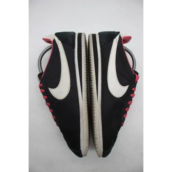 Nike Cortez Men's Size 10 Nylon Black / Pink Sneaker Lace Up Shoes 488291-061