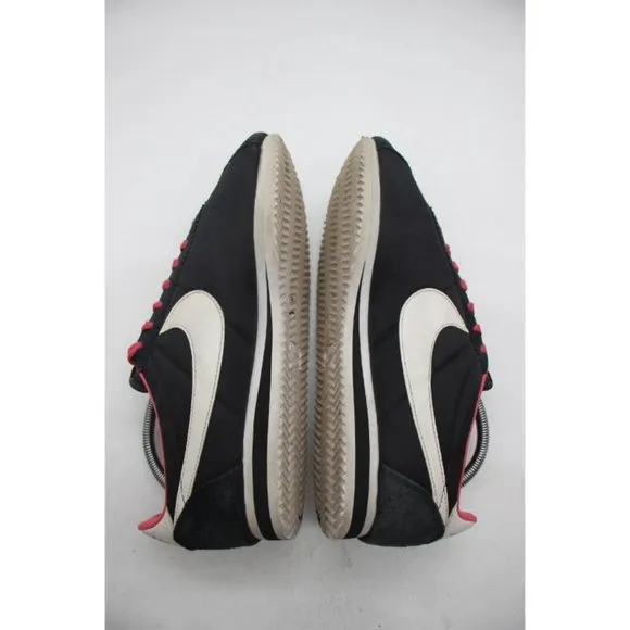 Nike Cortez Men's Size 10 Nylon Black / Pink Sneaker Lace Up Shoes 488291-061