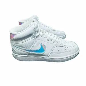 🤩Nike Court Vision Mid Sz 6.5 Women's Shoes White Iridescent FD0819-100 New🤩