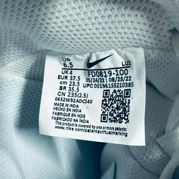 🤩Nike Court Vision Mid Sz 6.5 Women's Shoes White Iridescent FD0819-100 New🤩