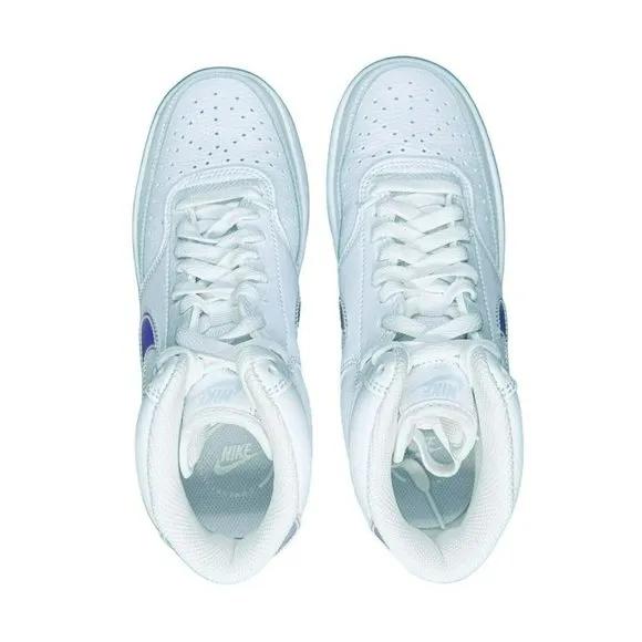 🤩Nike Court Vision Mid Sz 6.5 Women's Shoes White Iridescent FD0819-100 New🤩