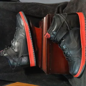 Nike Dunk High Premium ,Hot Lava,Rec Splatter,Black Bred (2009) Mens Size-12