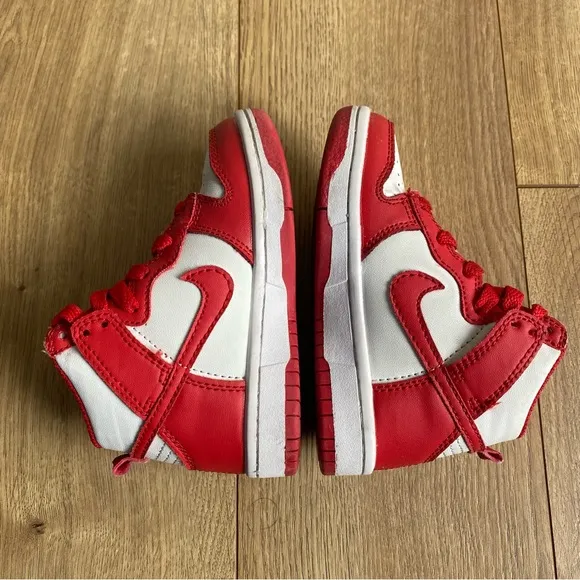 Nike Dunk High PS 'Championship Red' Shoes Toddler Size 8c