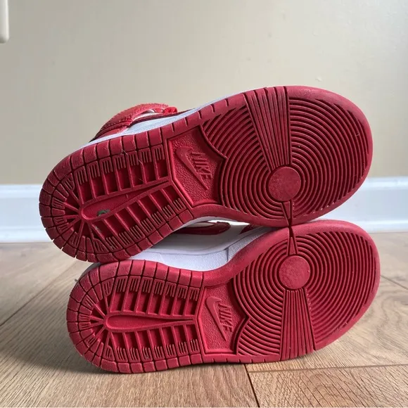 Nike Dunk High PS 'Championship Red' Shoes Toddler Size 8c
