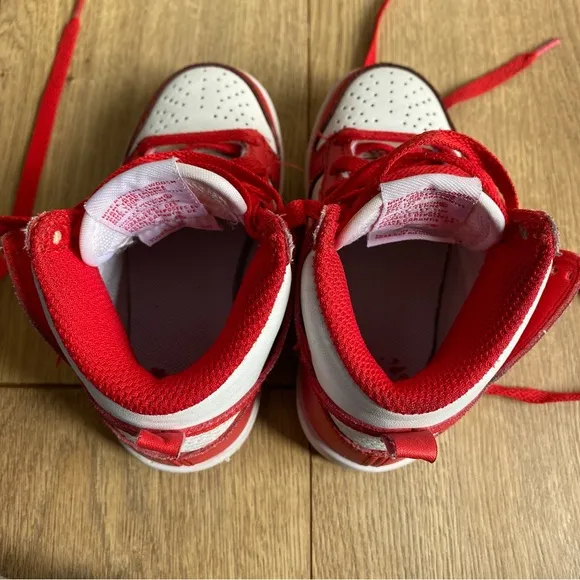 Nike Dunk High PS 'Championship Red' Shoes Toddler Size 8c