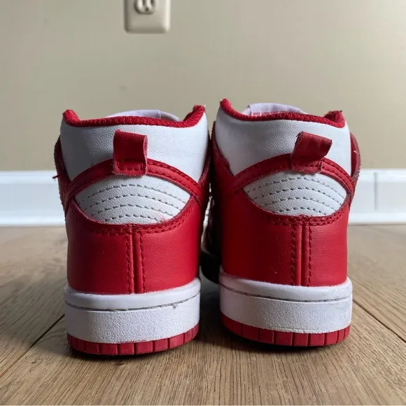 Nike Dunk High PS 'Championship Red' Shoes Toddler Size 8c