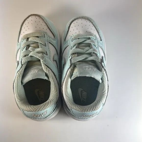 Nike Dunk Low Glacier Blue White Size 5C Toddler Baby Sneakers Shoes