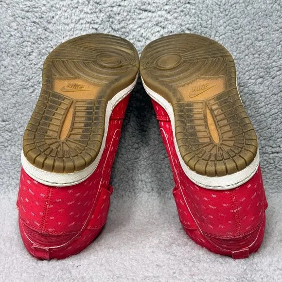 Nike Dunk Sky Hi Print Womens Size 9 Wedge Hidden Shoes Sneakers Hyper Red
