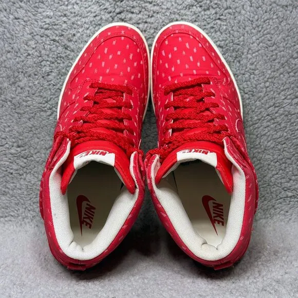 Nike Dunk Sky Hi Print Womens Size 9 Wedge Hidden Shoes Sneakers Hyper Red
