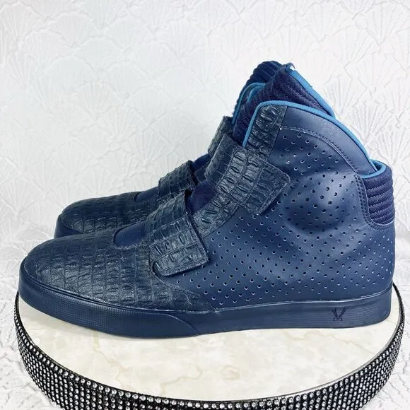 Nike Flystepper 2K3 Premium High Sneakers Navy Blue Y2K Sporty Basketball Shoes