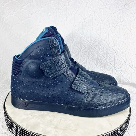 Nike Flystepper 2K3 Premium High Sneakers Navy Blue Y2K Sporty Basketball Shoes