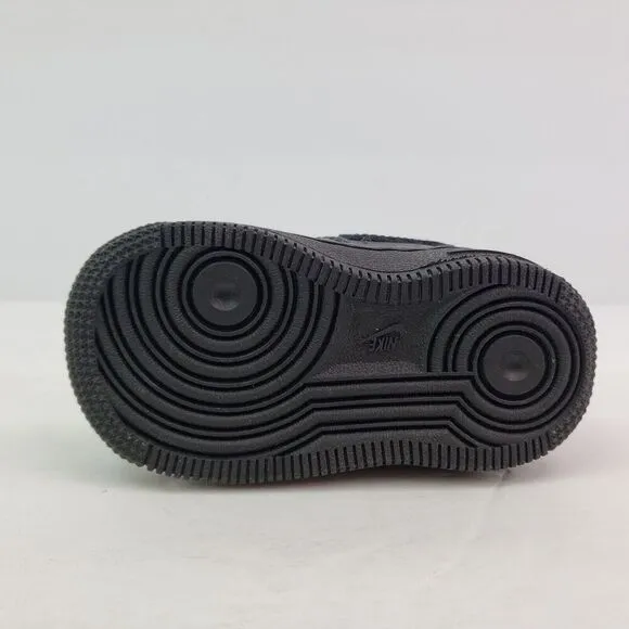 Nike Force 1 LE Baby Toddler Size 4c Triple Black Sneaker Shoes DH2926-001