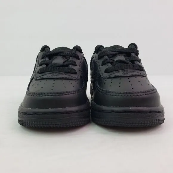 Nike Force 1 LE Baby Toddler Size 4c Triple Black Sneaker Shoes DH2926-001