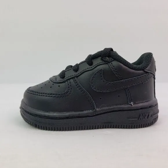 Nike Force 1 LE Baby Toddler Size 4c Triple Black Sneaker Shoes DH2926-001
